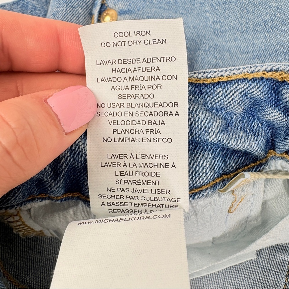 Michael Kors Light Blue Flare Jeans - Picture 12 of 14